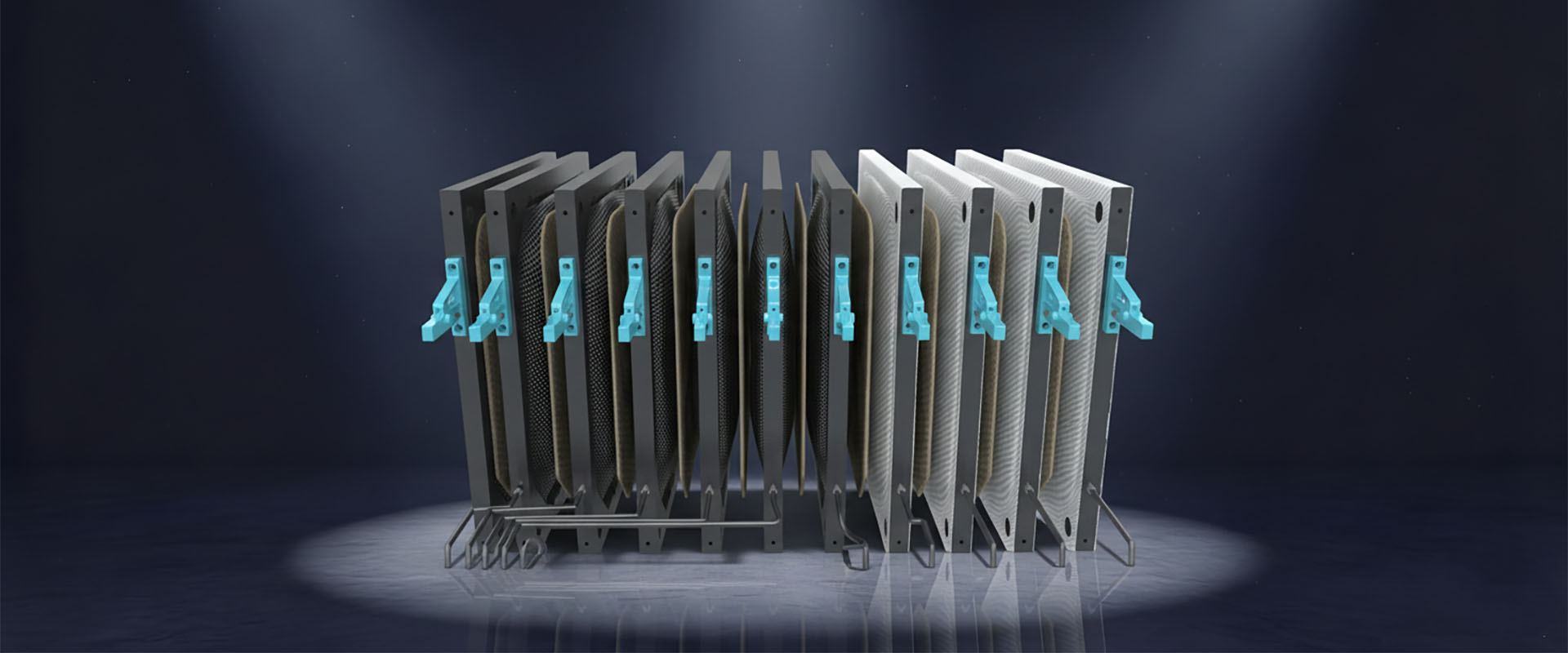 超高压双隔膜加热滤板